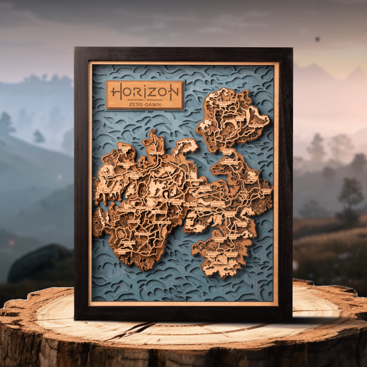 3D HORIZON ZERO DAWN WOOD MAP - ZeWood