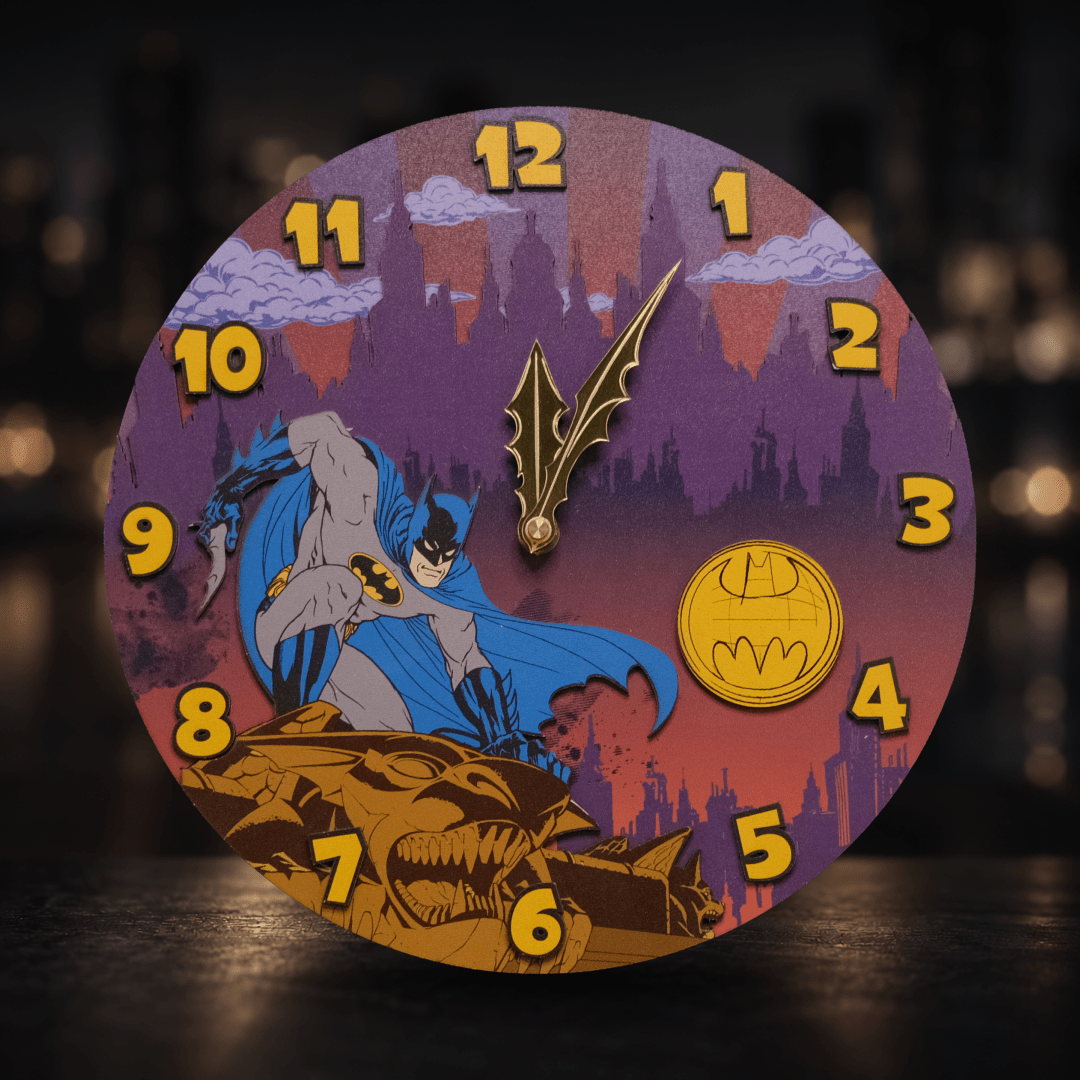 BATMAN™ DARK KNIGHT 3D WALL CLOCK - ZeWood