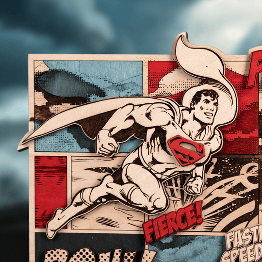 SUPERMAN POSTER: UNSTOPPABLE POWER! – A Bold Housewarming Gift - ZeWood