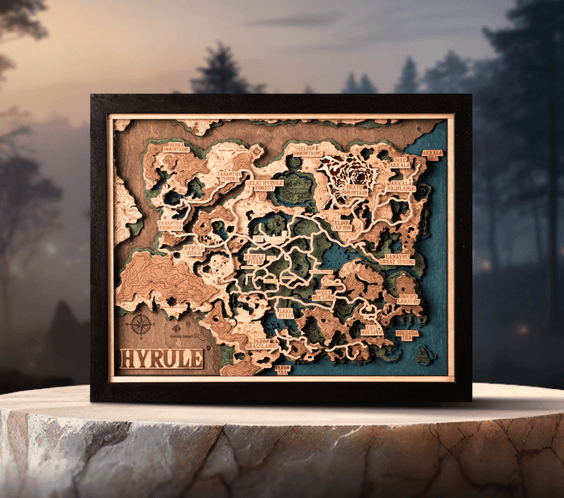 3D HYRULE WOOD MAP 2.0 - ZeWood