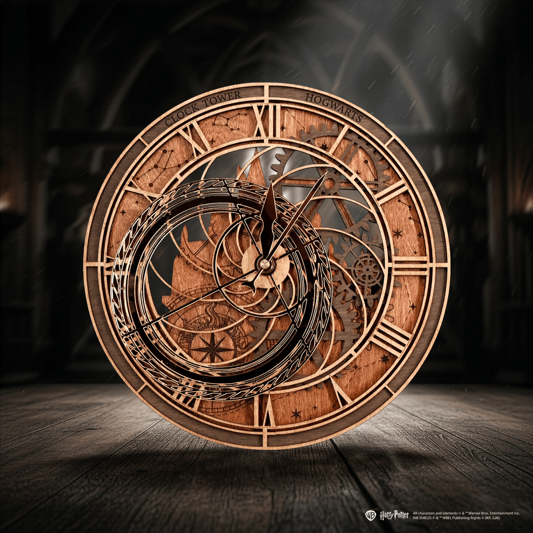 CLOCK TOWER: HOGWARTS™ 3D WALL CLOCK - ZeWood