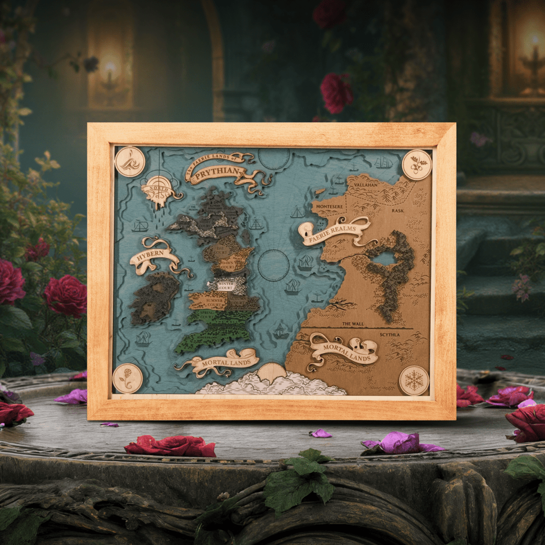 PRYTHIAN 3D WOOD MAP - ZeWood