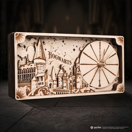 HOGWARTS™ CASTLE 3D WOOD CLOCK HARRY POTTER - ZeWood