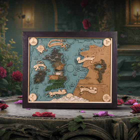 PRYTHIAN 3D WOOD MAP