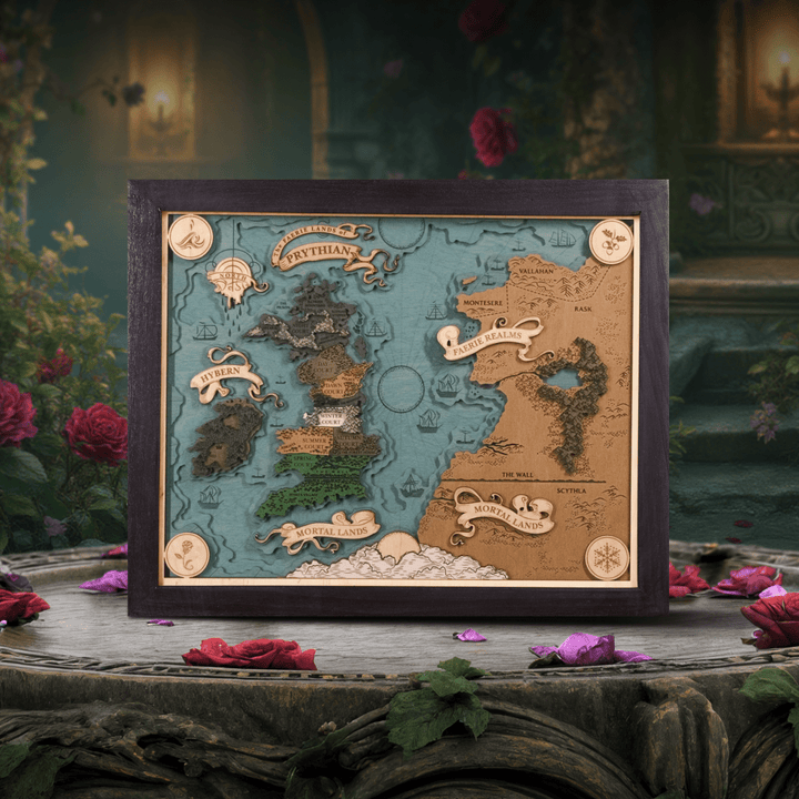 PRYTHIAN 3D WOOD MAP