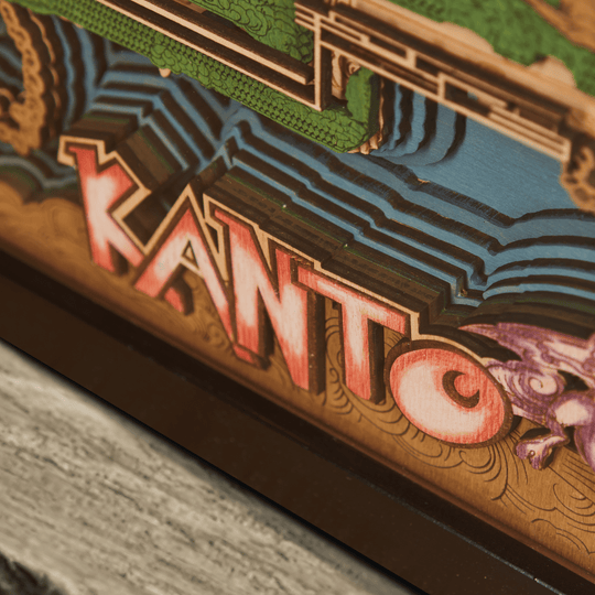 KANTO 3D WOOD MAP - ZeWood