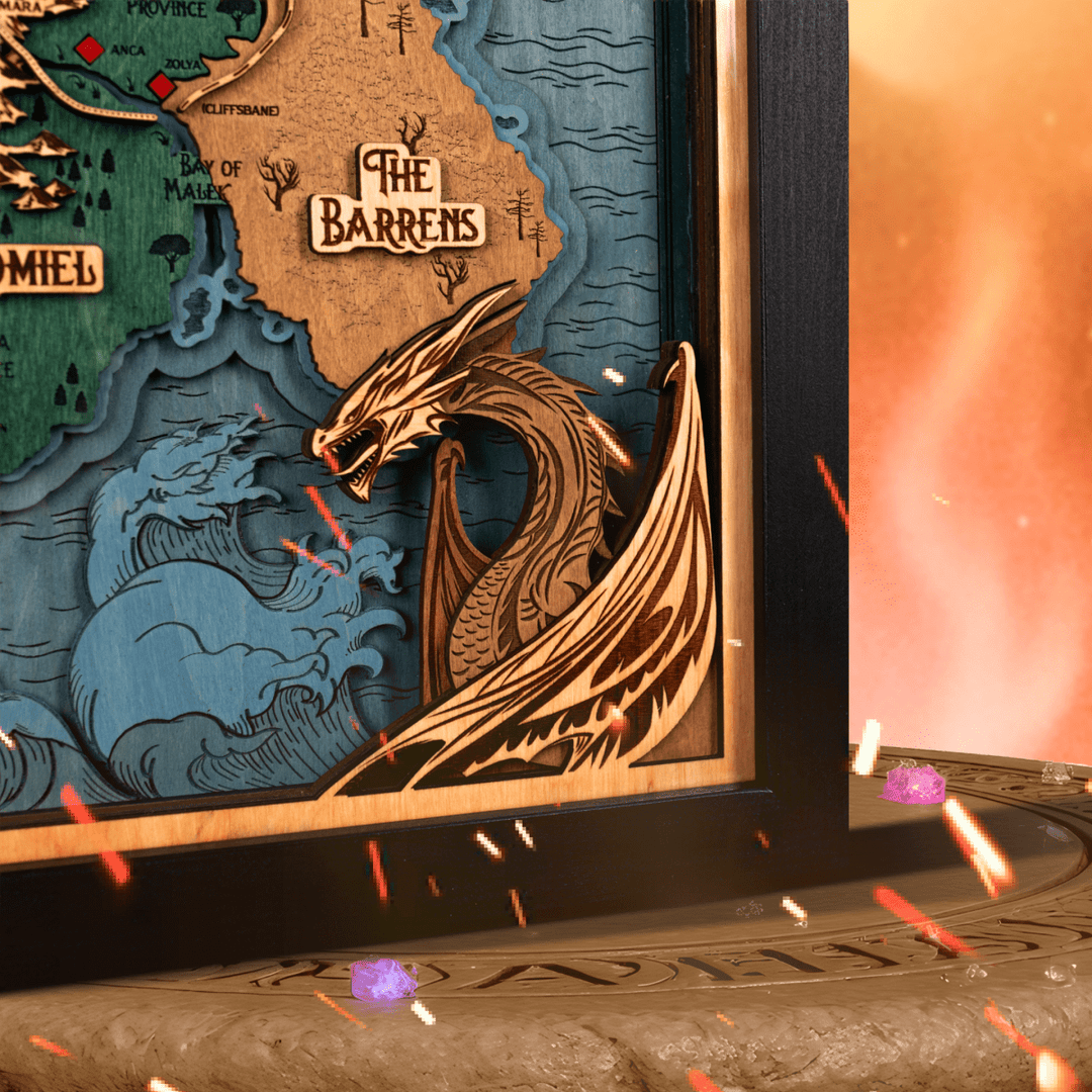 FANTASY KINGDOM NAVARRE 3D WALL MAP - ZeWood