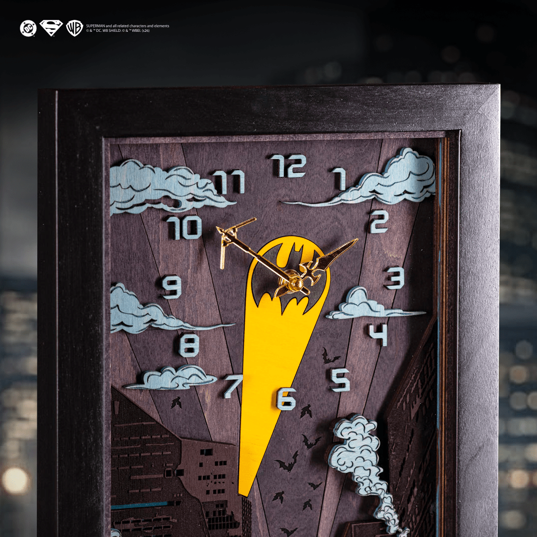 BATMAN™ NIGHT 3D WOOD CLOCK - ZeWood
