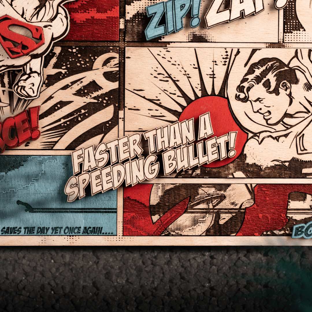 SUPERMAN POSTER: UNSTOPPABLE POWER! – A Bold Housewarming Gift - ZeWood