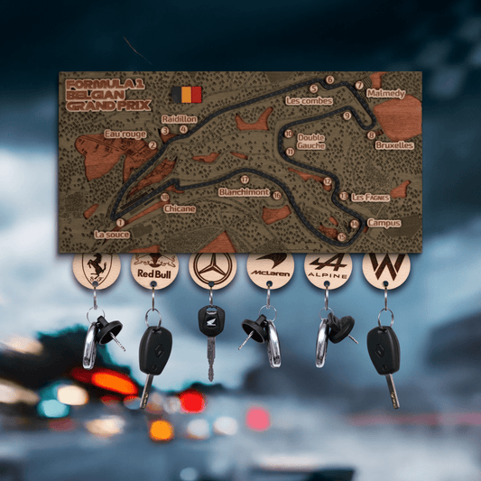 FORMULA 1 CIRCUIT KEY HOLDER - ZeWood