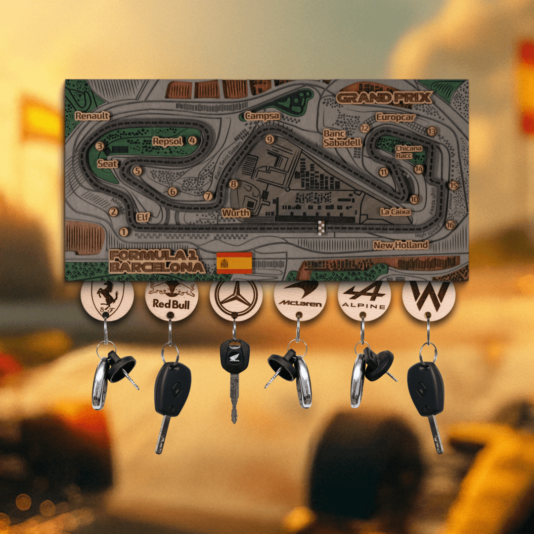 FORMULA 1 SPANISH GRAND PRIX KEY HOLDER - ZeWood
