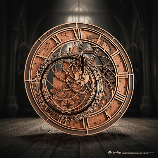 CLOCK TOWER: HOGWARTS™ 3D WALL CLOCK - ZeWood