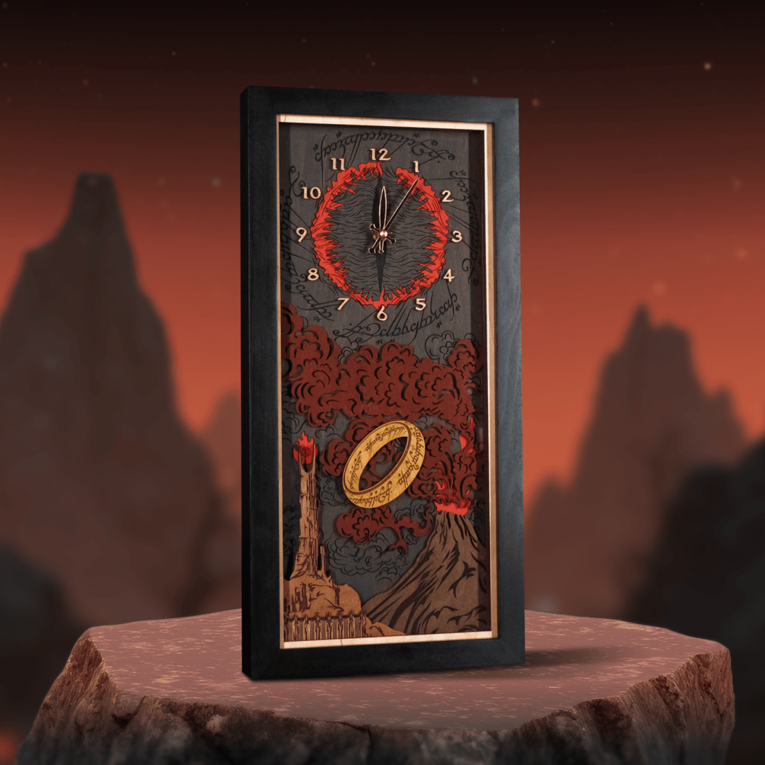 THE LORD OF THE RINGS™ 3D WOOD WALL CLOCK - ZeWood
