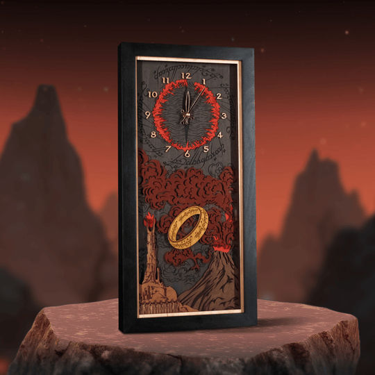 THE LORD OF THE RINGS™ 3D WOOD WALL CLOCK - ZeWood