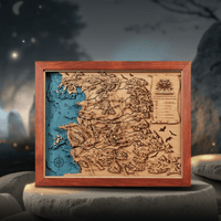 3D WOOD MAP OF THE NORTHERN KINGDOMS