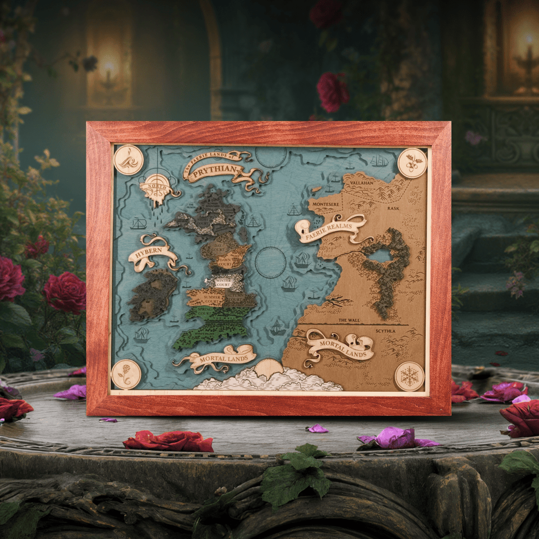 PRYTHIAN 3D WOOD MAP - ZeWood