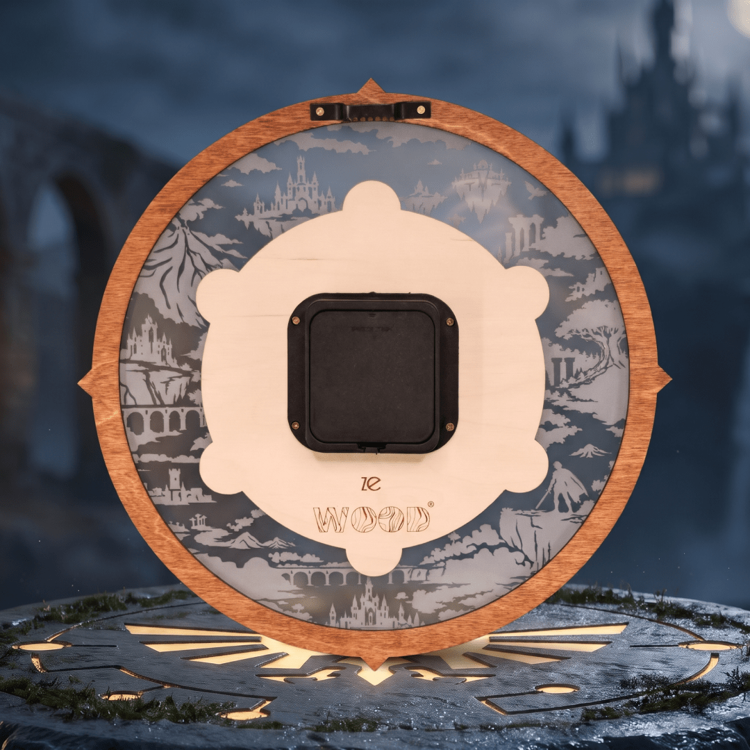 HYRULE ECHOES OF TIME WOODEN 3D WALL CLOCK - ZeWood