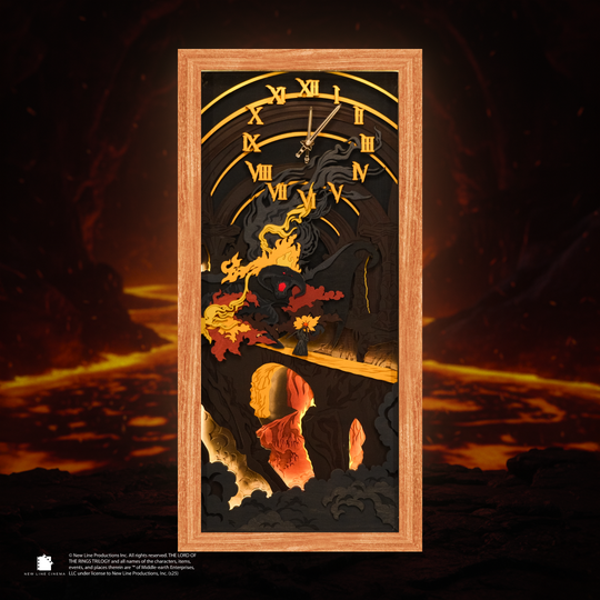 THE BALROG 3D WALL CLOCK WITH LIGHTING