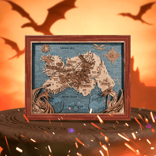 FANTASY KINGDOM NAVARRE 3D WALL MAP - ZeWood