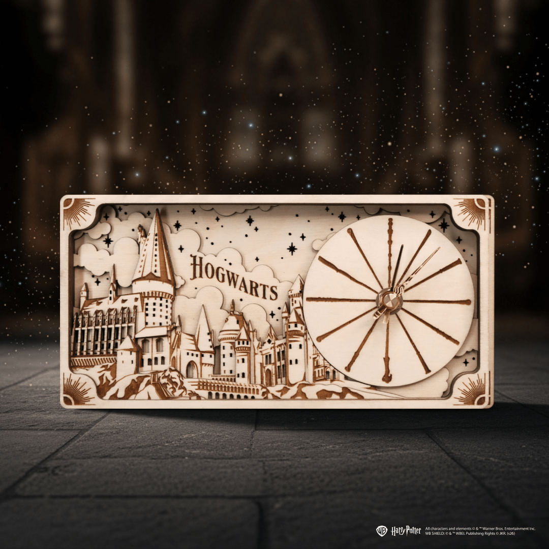 HOGWARTS™ CASTLE 3D WOOD CLOCK HARRY POTTER - ZeWood