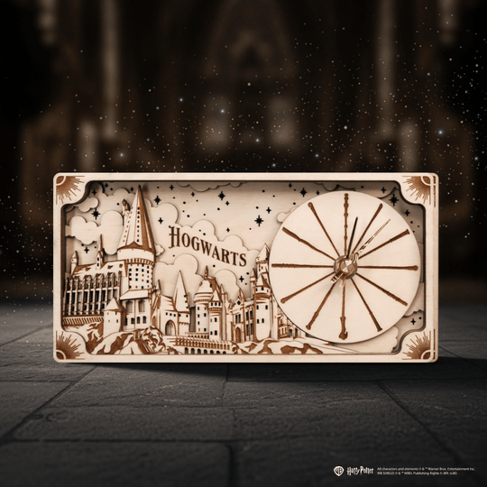 HOGWARTS™ CASTLE 3D WOOD CLOCK HARRY POTTER - ZeWood