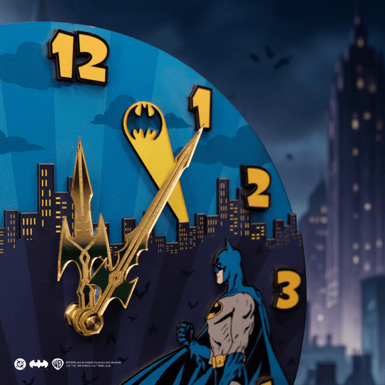 BATMAN™ GOTHAM SKYLINE 3D WALL CLOCK - ZeWood