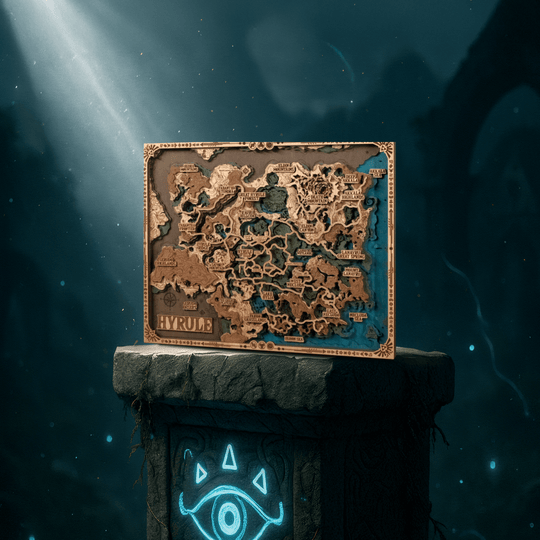 THE HYRULE 3D WOOD POSTER - ZeWood