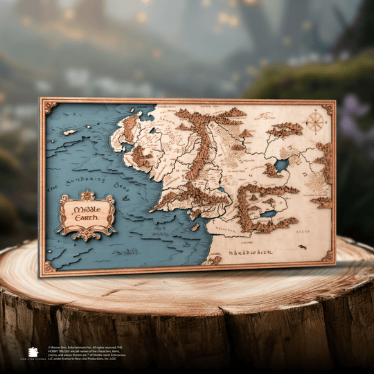 MIDDLE EARTH™ 3D WOOD MAP - ZeWood