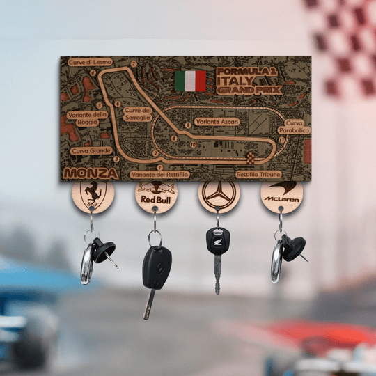 FORMULA 1 ITALY GRAND PRIX - MONZA CIRCUIT KEY HOLDER - ZeWood