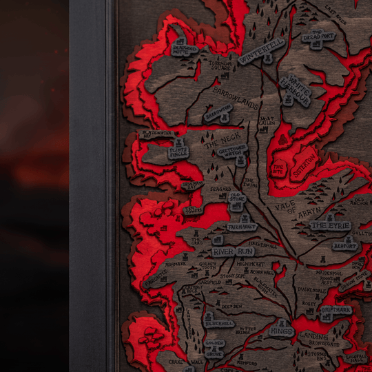 WESTEROS™ 3D WOOD MAP - ZeWood