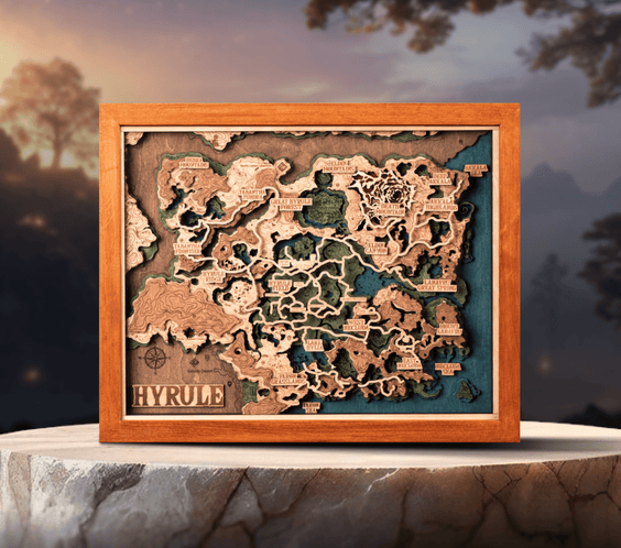 3D HYRULE WOOD MAP 2.0 - ZeWood