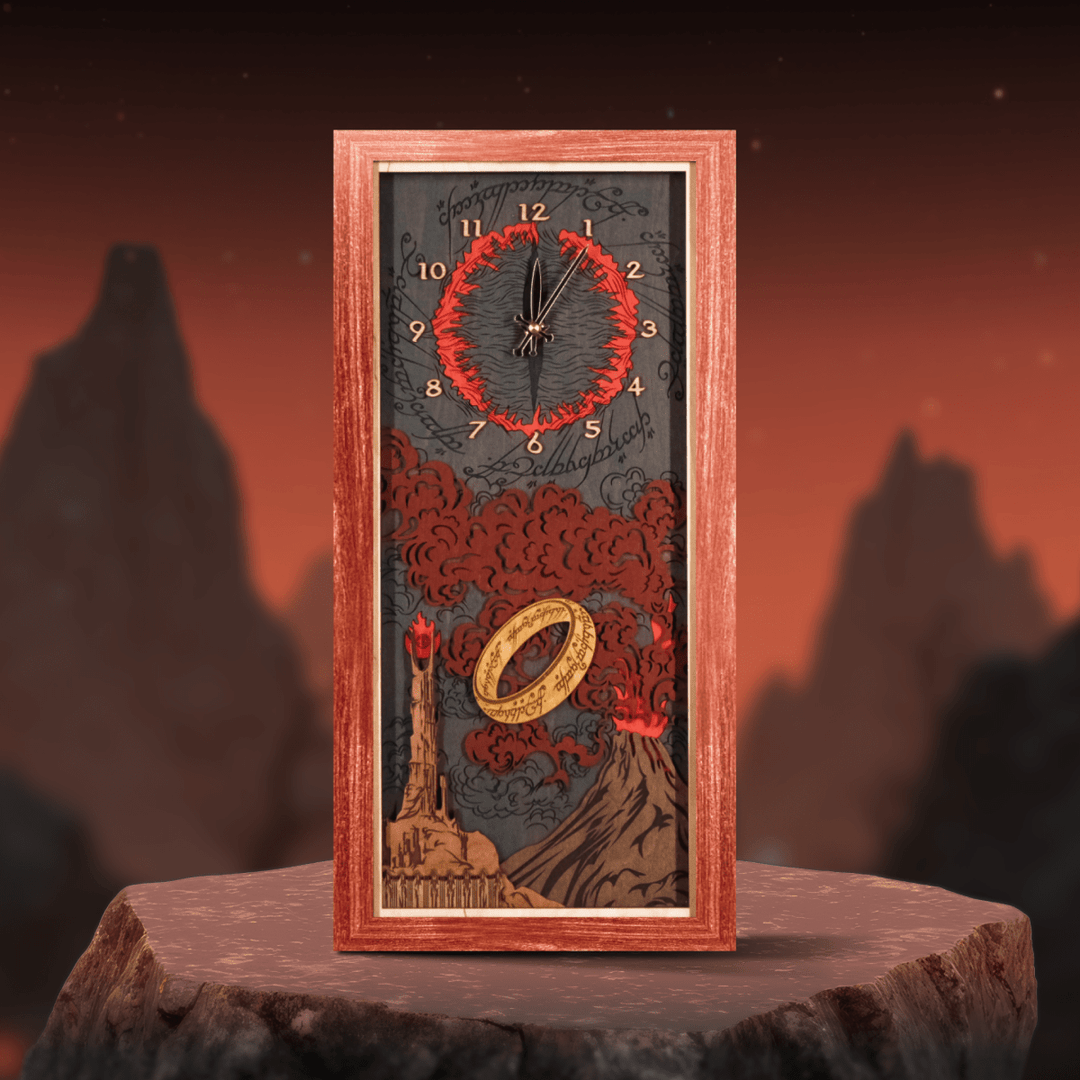 THE LORD OF THE RINGS™ 3D WOOD WALL CLOCK - ZeWood