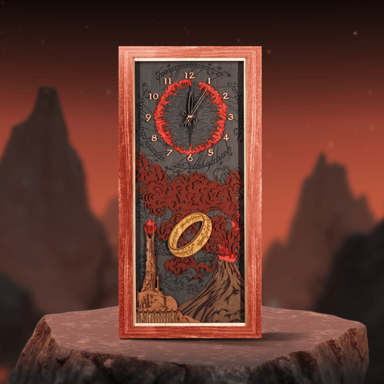 THE LORD OF THE RINGS™ 3D WOOD WALL CLOCK - ZeWood