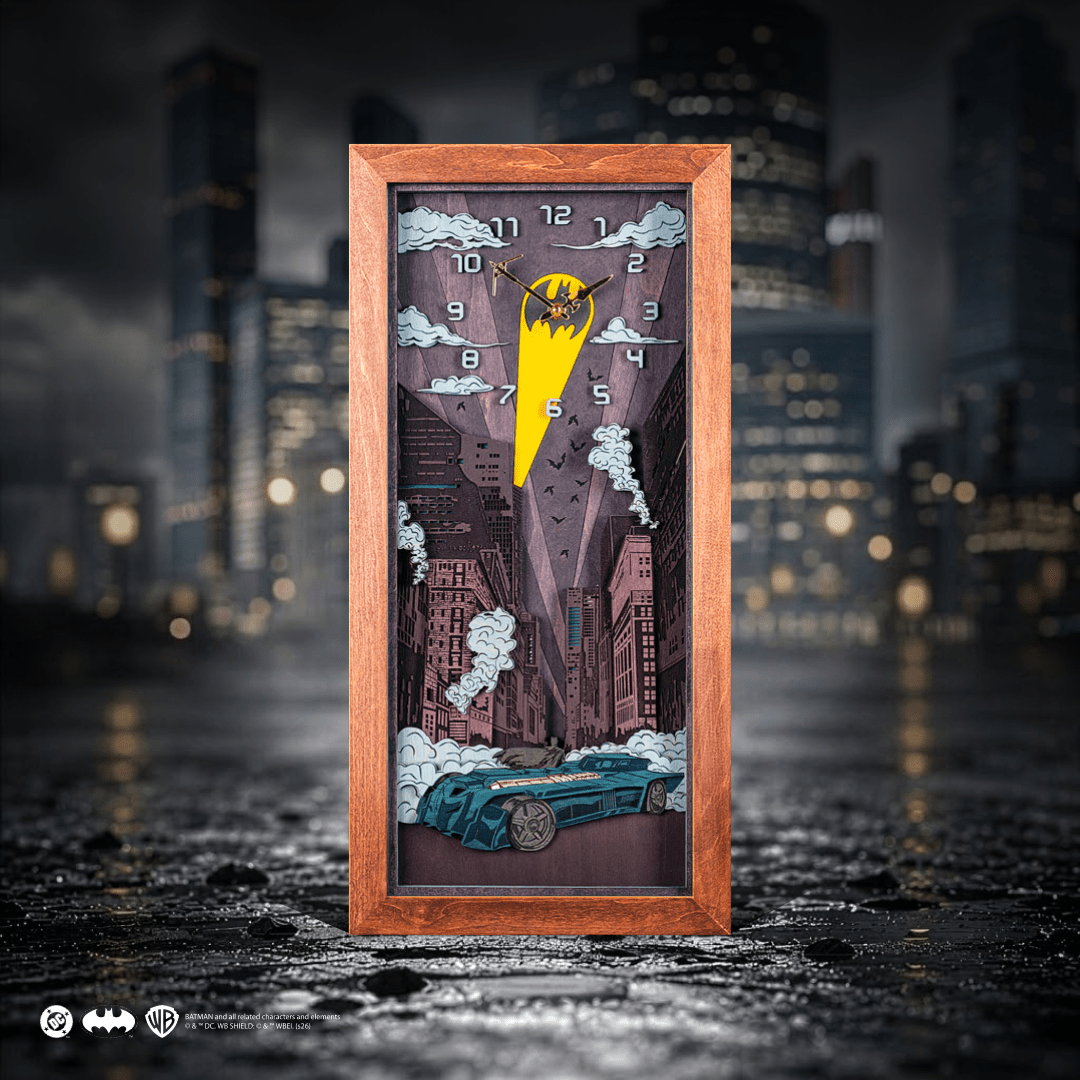 BATMAN™ NIGHT 3D WOOD CLOCK - ZeWood