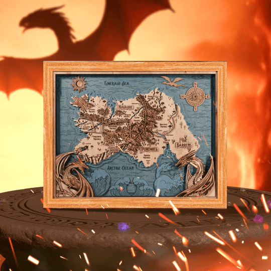 FANTASY KINGDOM NAVARRE 3D WALL MAP - ZeWood