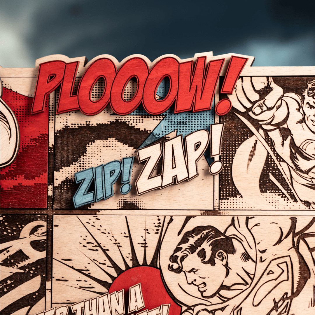 SUPERMAN POSTER: UNSTOPPABLE POWER! – A Bold Housewarming Gift - ZeWood