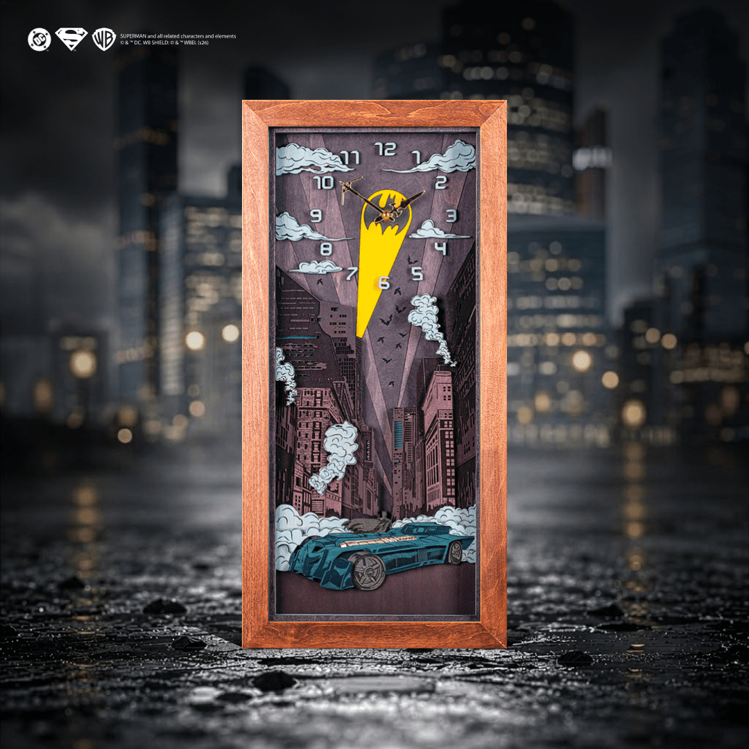 BATMAN™ NIGHT 3D WOOD CLOCK - ZeWood