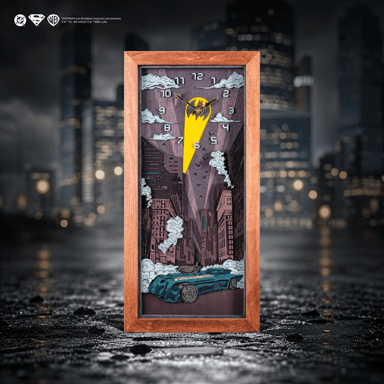BATMAN™ NIGHT 3D WOOD CLOCK - ZeWood
