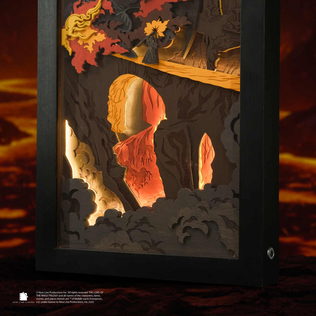 THE BALROG 3D WALL CLOCK WITH LIGHTING