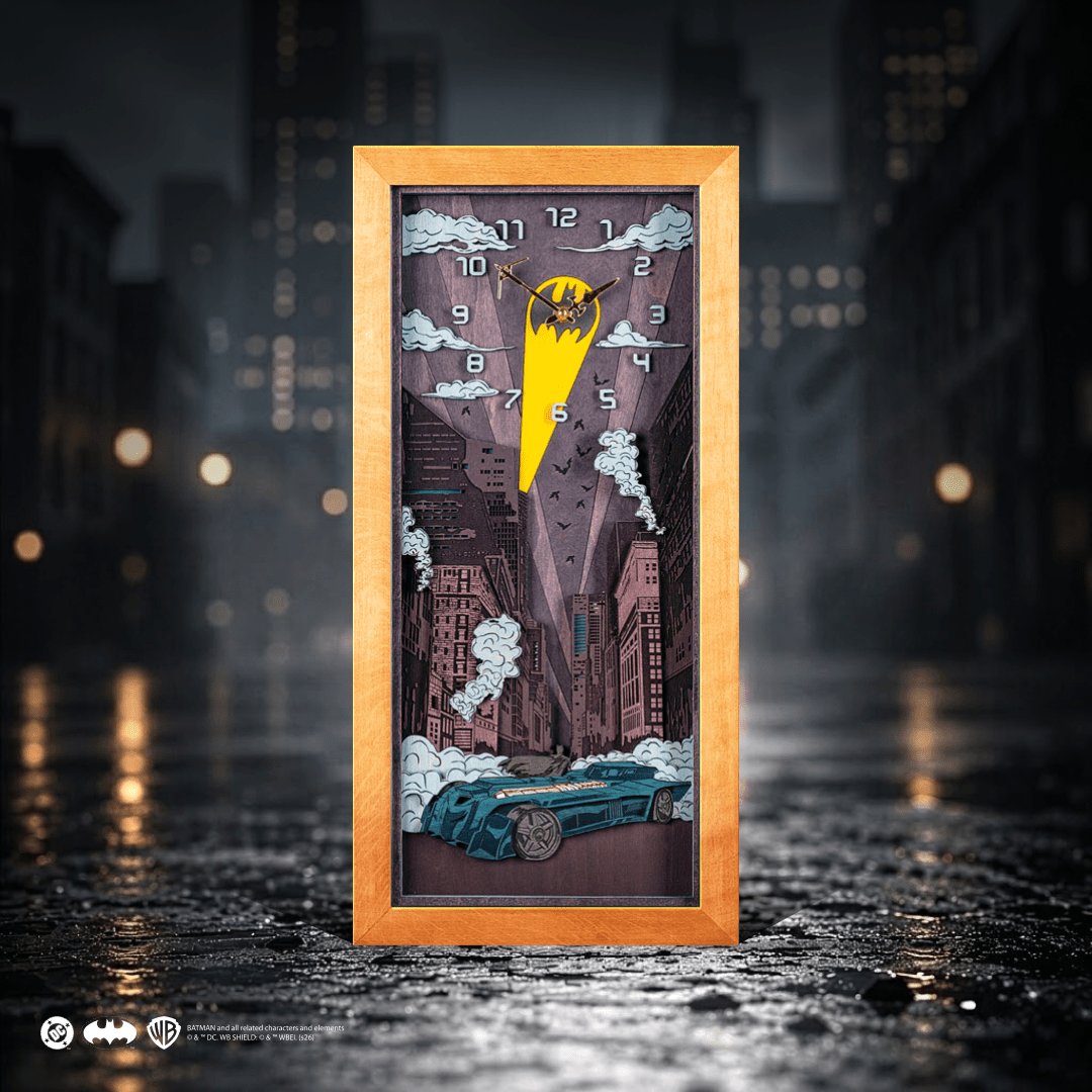 BATMAN™ NIGHT 3D WOOD CLOCK - ZeWood