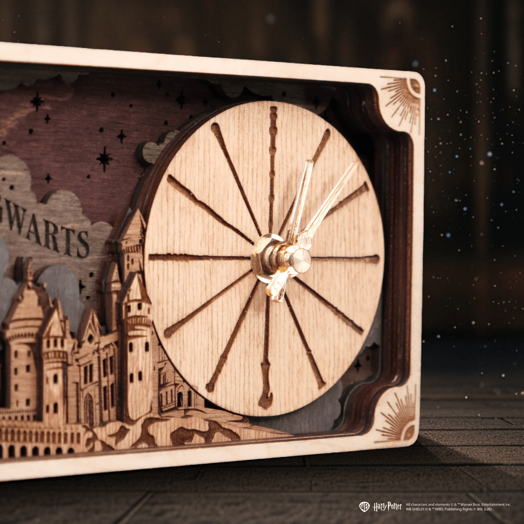HOGWARTS™ CASTLE 3D WOOD CLOCK HARRY POTTER - ZeWood
