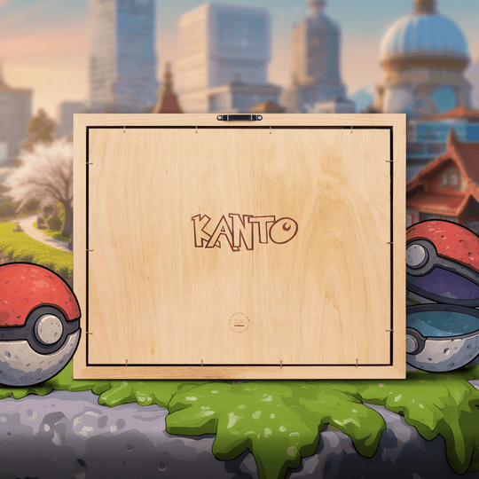KANTO 3D WOOD MAP - ZeWood