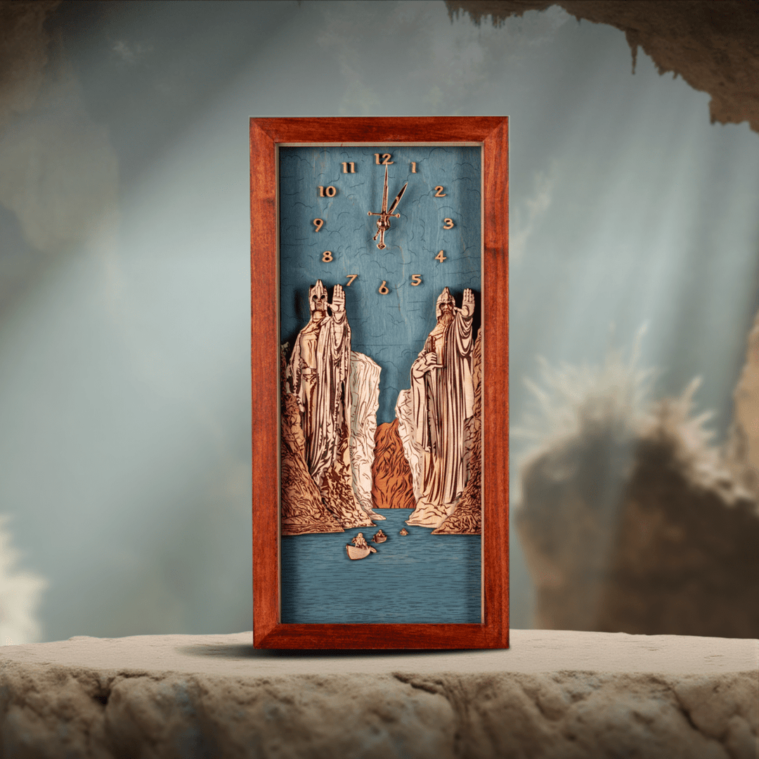 THE ARGONATH™ 3D WOOD WALL CLOCK - ZeWood