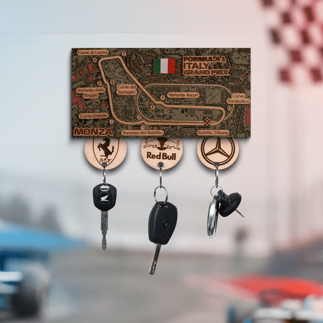 FORMULA 1 ITALY GRAND PRIX - MONZA CIRCUIT KEY HOLDER - ZeWood