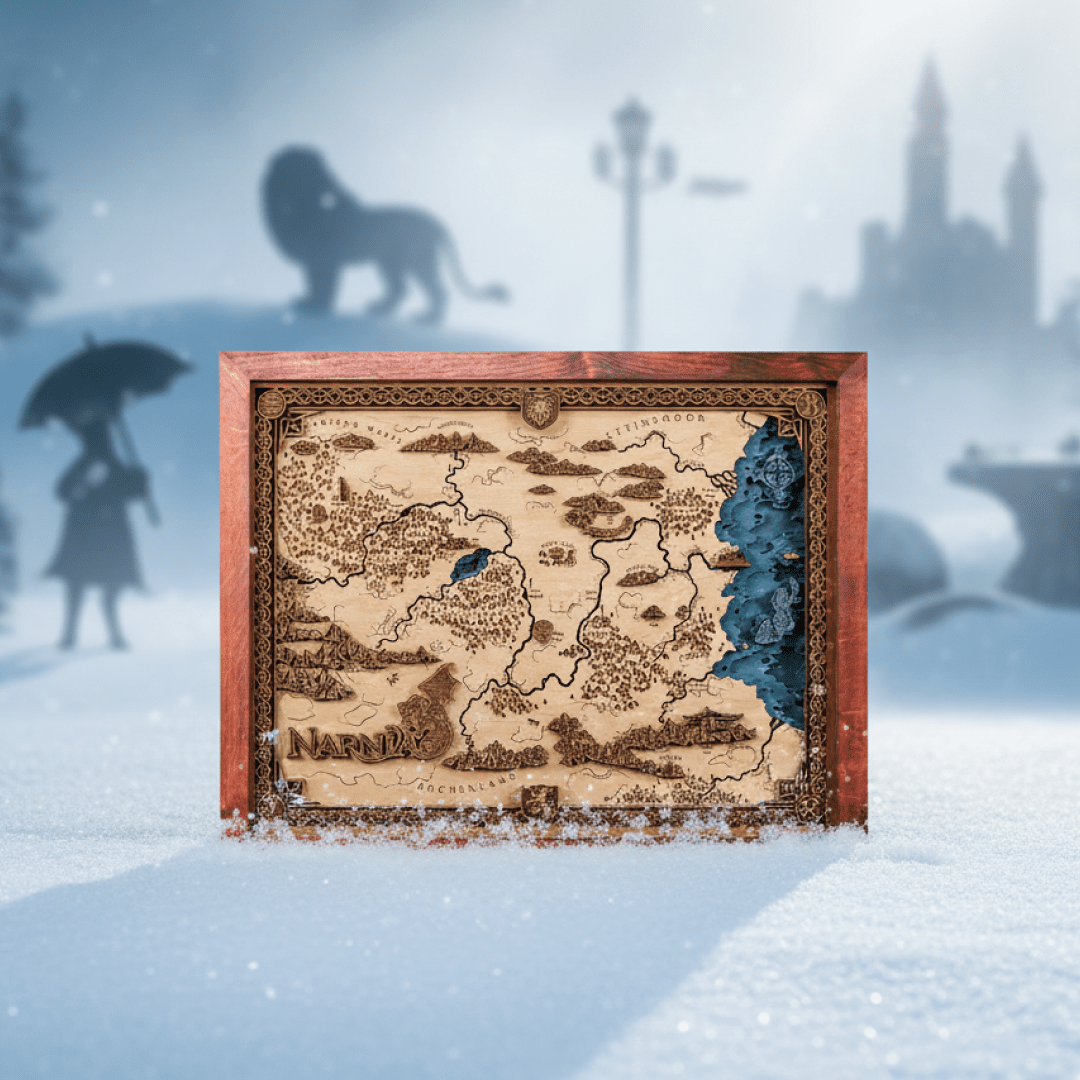 3D NARNIA WOOD MAP
