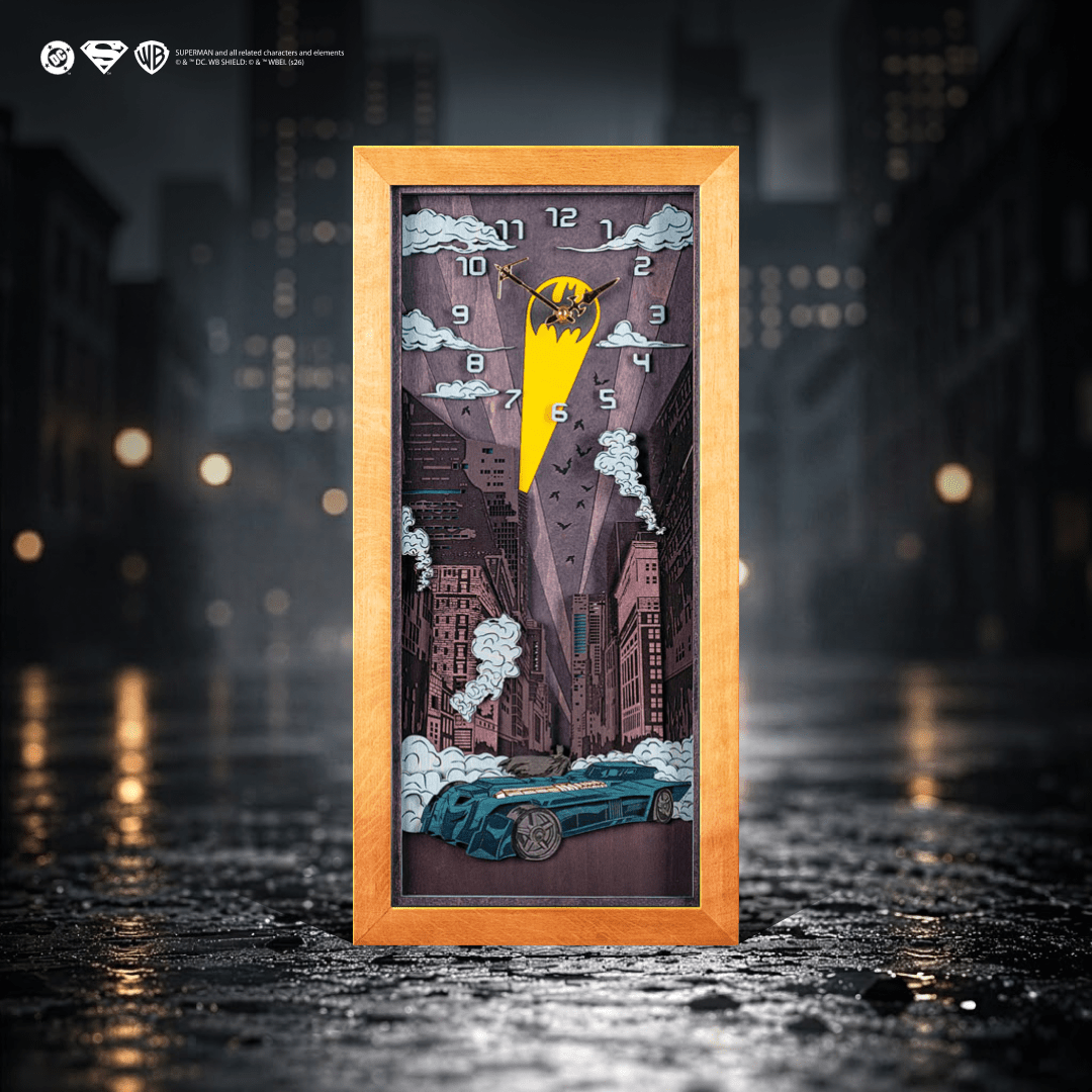 BATMAN™ NIGHT 3D WOOD CLOCK - ZeWood