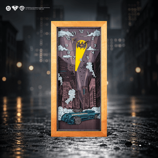 BATMAN™ NIGHT 3D WOOD CLOCK - ZeWood