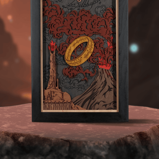 THE LORD OF THE RINGS™ 3D WOOD WALL CLOCK - ZeWood