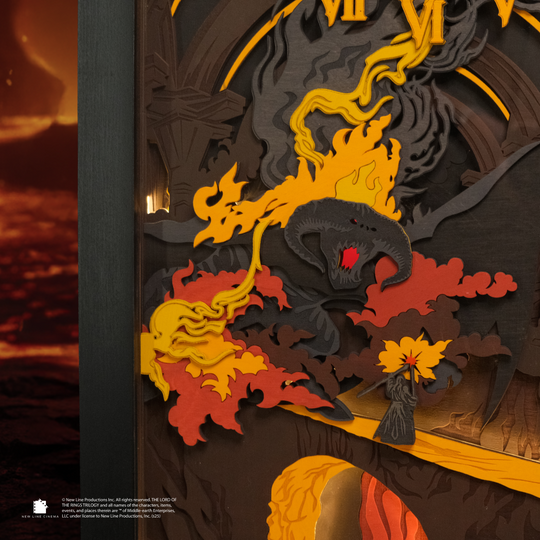 THE BALROG 3D WALL CLOCK WITH LIGHTING