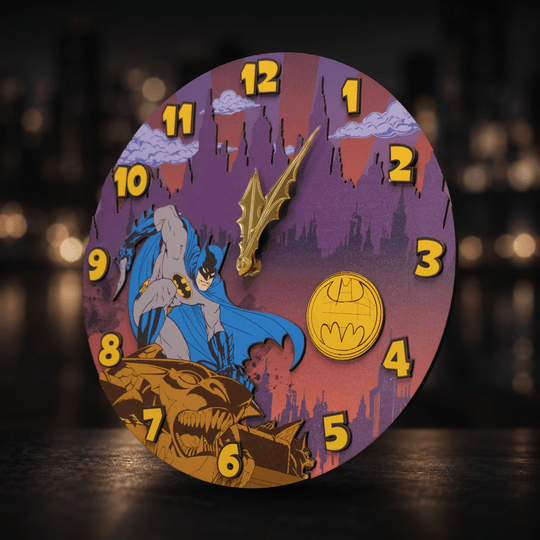 BATMAN™ DARK KNIGHT 3D WALL CLOCK - ZeWood